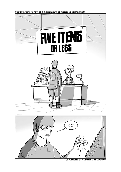 vijf items of minder